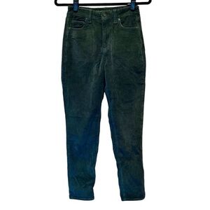 American Eagle Dark Green Corduroy Pants Size 00 Regular